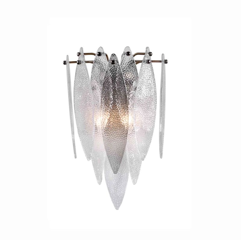 Witney Transparent/Smok Glass Vegglampe - Home Factory
