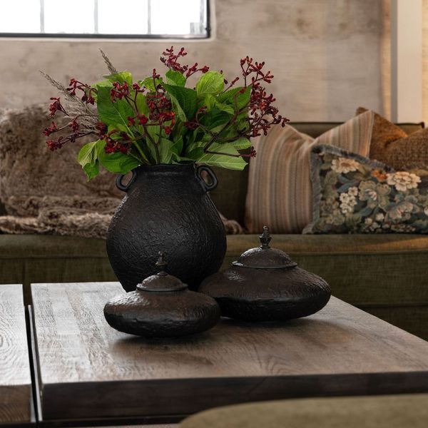 Fiora Antikk Svart/Bronse Dekorboks - Artwood