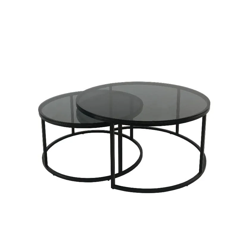 Oceanside runde sofabord i glass | Home Factory