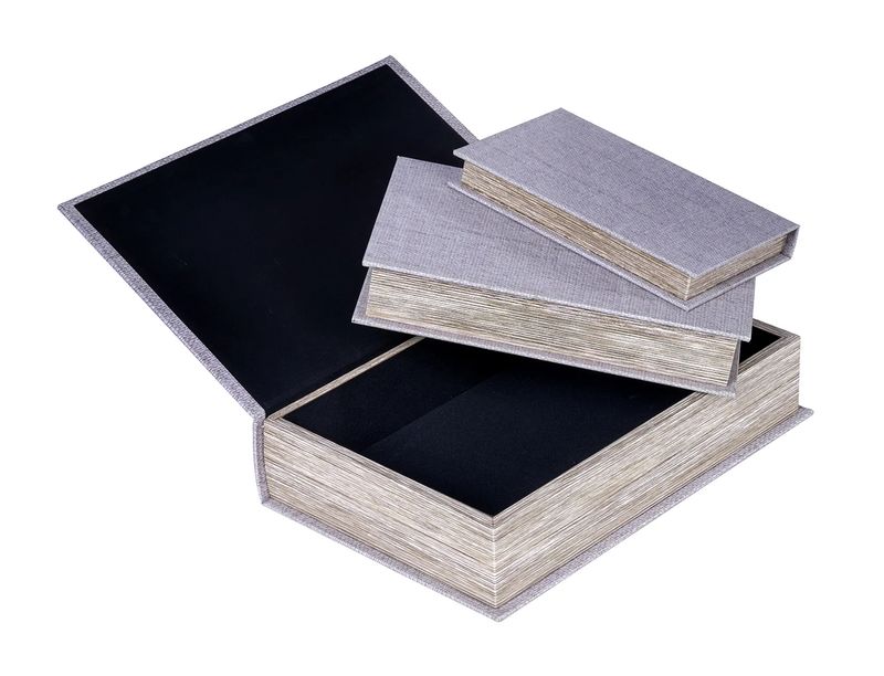 Decor Book 3-pack Beige - Home Factory