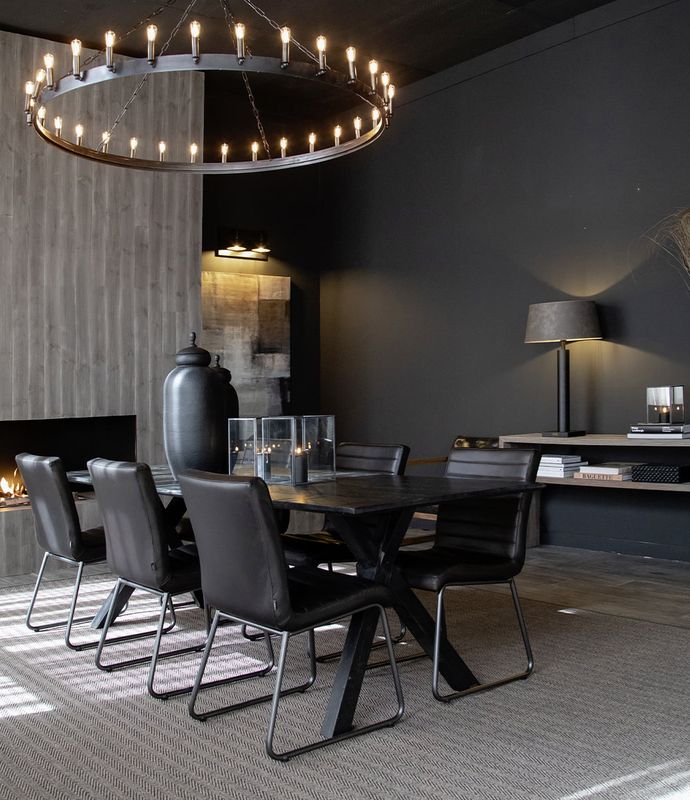 Sabina Easy Matt Svart Taupe Spisestol - Artwood
