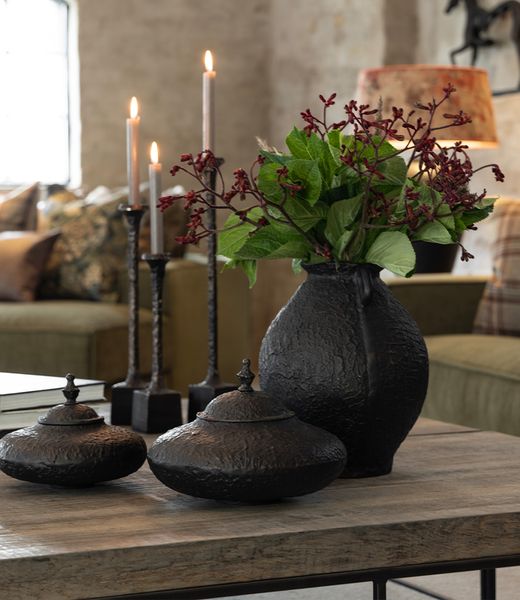 Fiora Antikk Svart/Bronse Dekorboks - Artwood