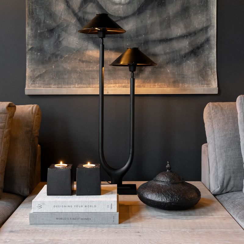 Fiora Antikk Svart/Bronse Dekorboks - Artwood