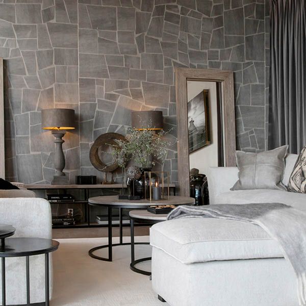 Mason Antikkgrå 2-Sett Sofabord - Artwood