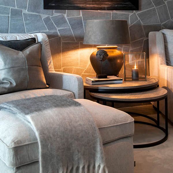 Mason Antikkgrå 2-Sett Sofabord - Artwood