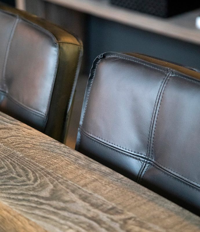 Carlos Matt Black Taupe Spisestol - Artwood