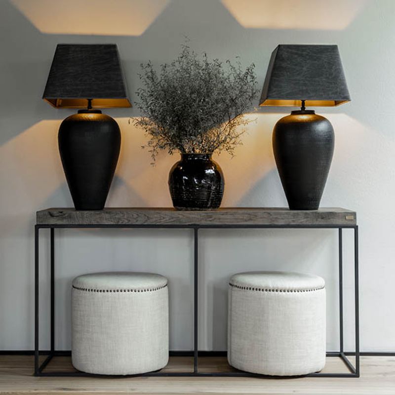 Florence Svart Bordlampe - Artwood
