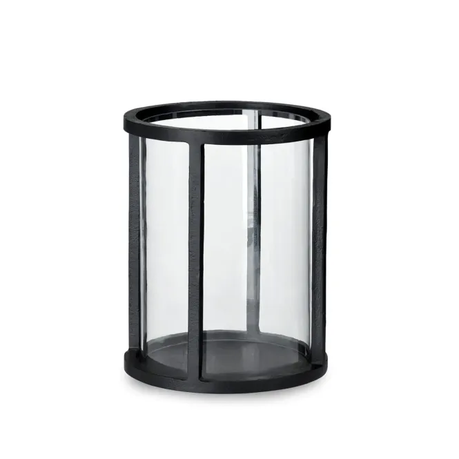 Hovedbilde Rund lanterne i glass og ...