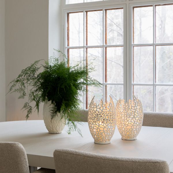 Bari Hvit Lykt - Artwood