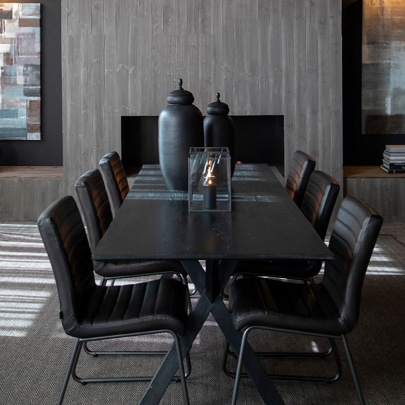 Sabina Easy Matt Svart Taupe Spisestol - Artwood