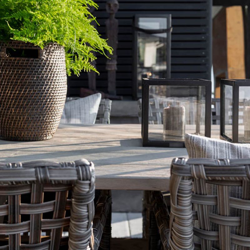Cross Charcoal Spisebord - Artwood
