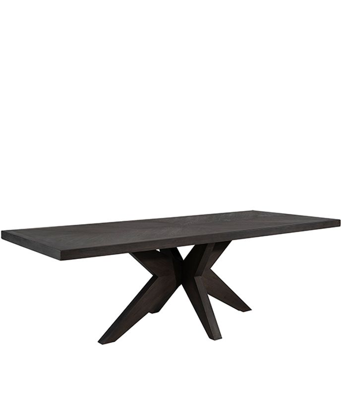 Justin US Brown Fiskebeinsmønstret Spisebord - Artwood