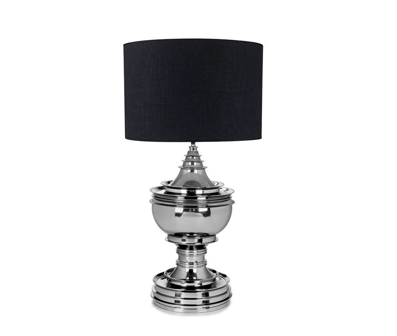Spring Hill Nikkel M/Lampeskjerm Bordlampe - Home Factory