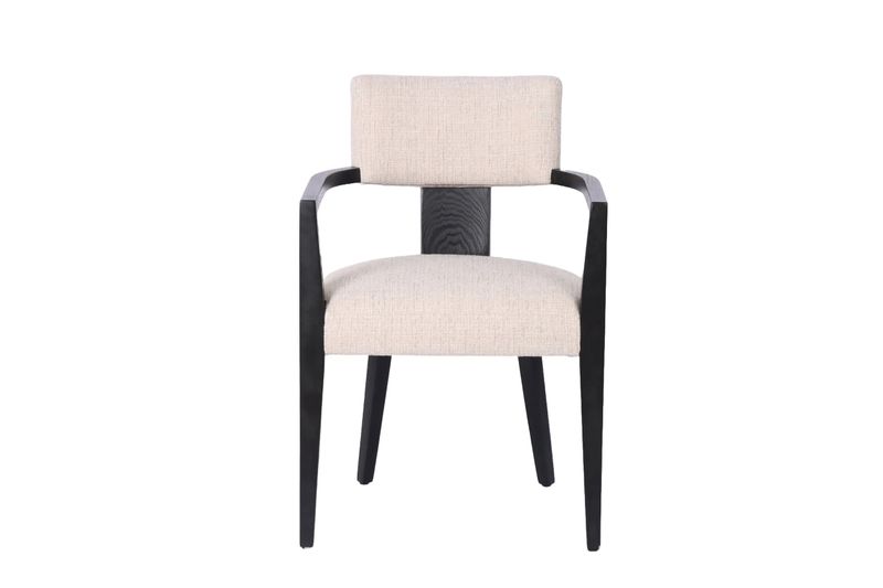 Oxford spisestol m/armlene – svarte bein | Home Factory