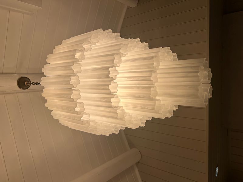 Marbella Ø66cm Frost White/Bronze Taklampe - Home Factory
