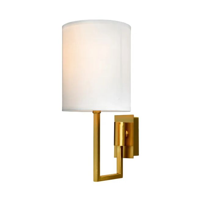Hovedbilde Dublin gull vegglampe hvit ...