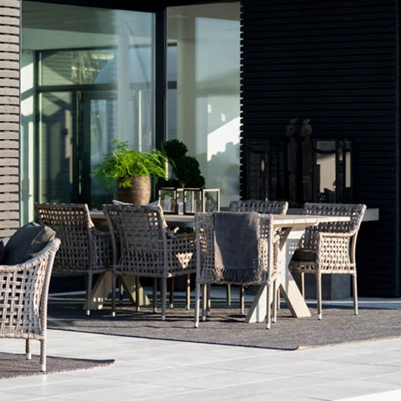Cross Charcoal Spisebord - Artwood