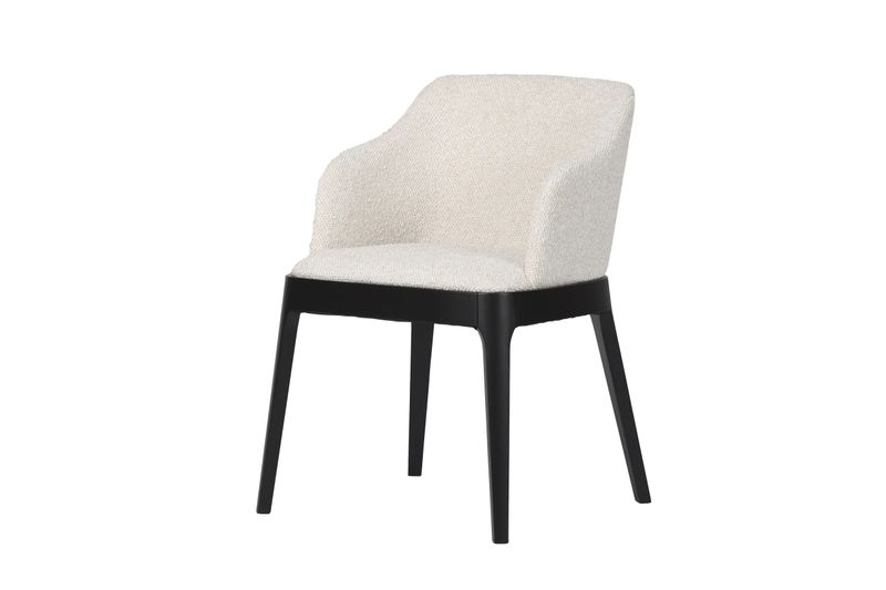 Boston spisestol m/armlene – svarte bein | Home Factory