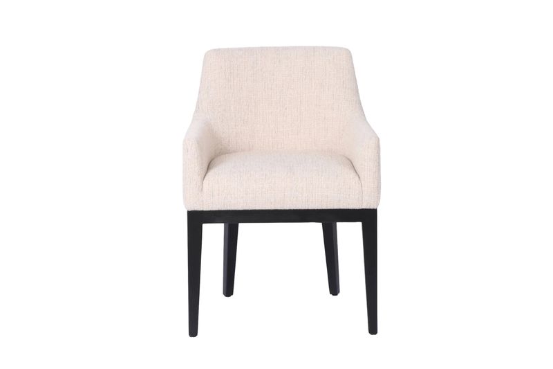 Mirage spisestol m/armlene - svarte bein | Home Factory