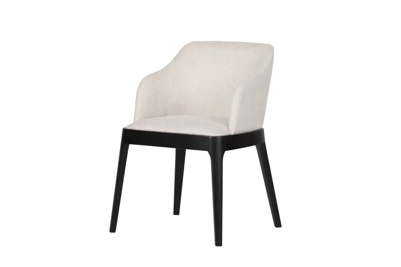 Boston spisestol med armlener – svarte bein | Home Factory