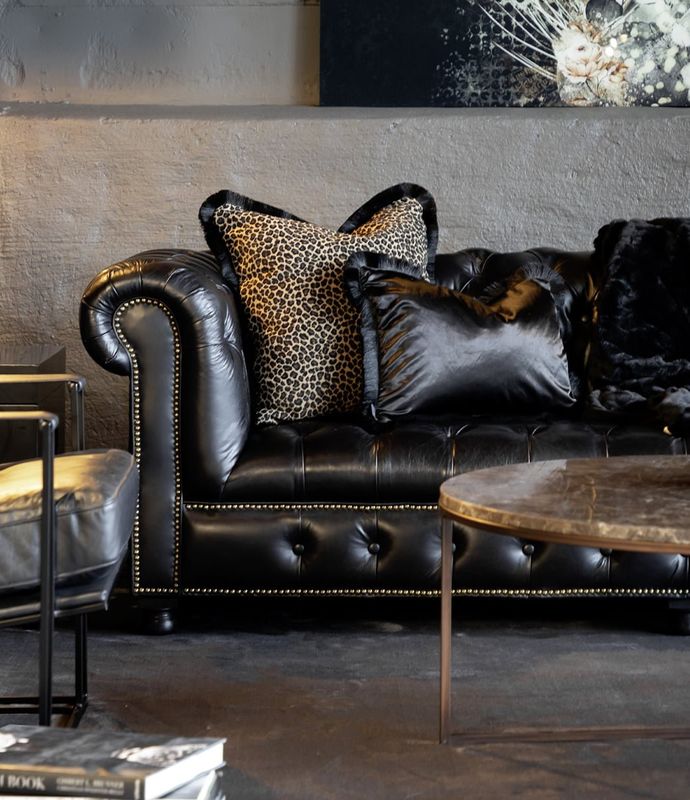 Kensington 2-5-sits Leather Fudge Sofa - Artwood